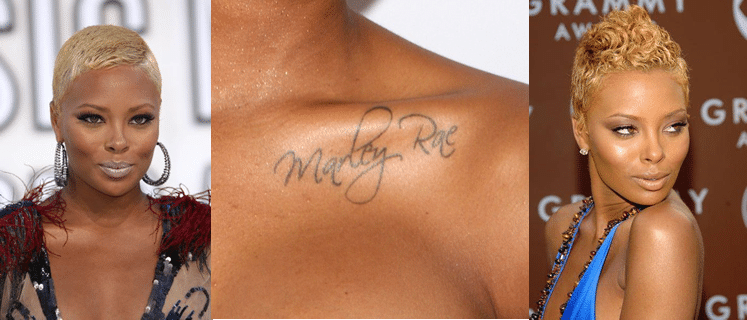 Eva Marcille capelli corti e tatuaggi