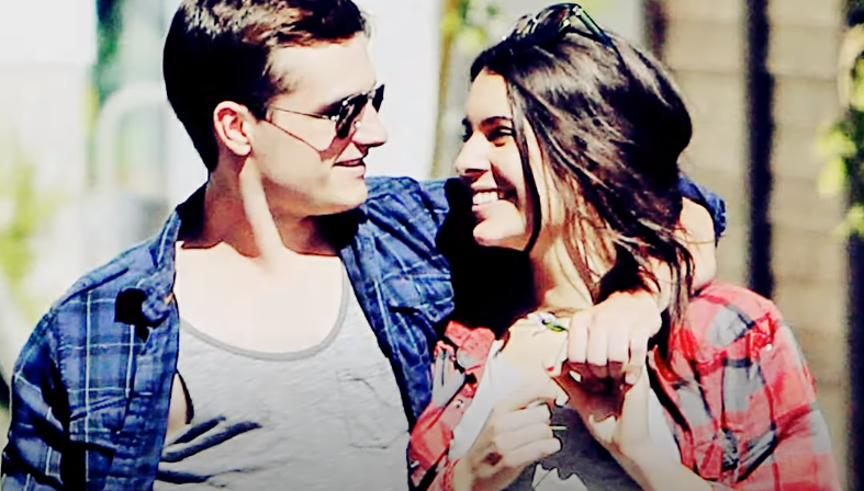   claudia Traisac és Josh Hutcherson