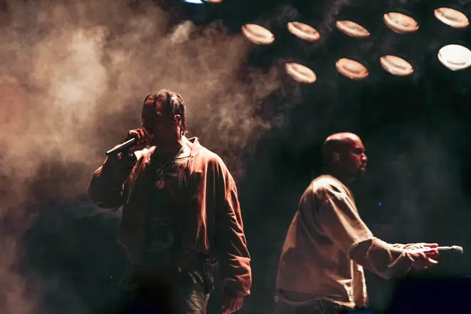 Kanye produzierte Travis Scott's most recent album Utopia.