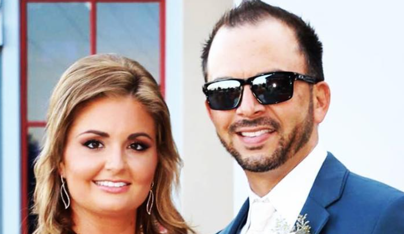 Erica Enders con su esposo Richie Stevens Jr.
