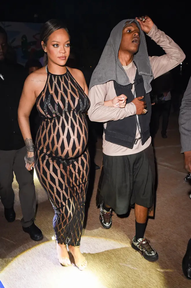 Riri y Rocky vistos un mes antes de darle la bienvenida al mundo al bebé Riot Rose.
