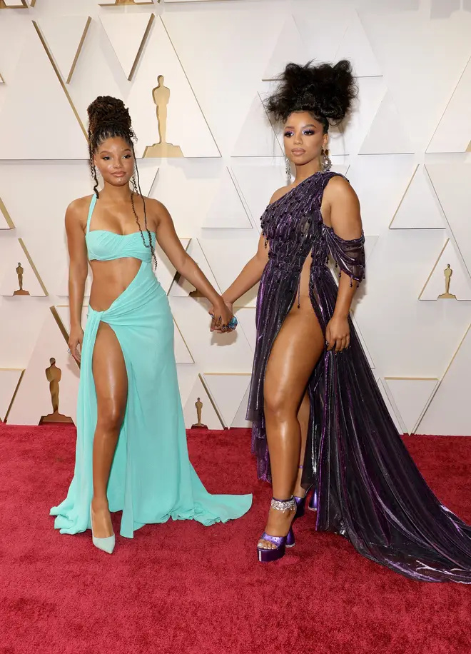 Halle Bailey mit ihrer Schwester Chloe.