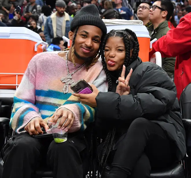 DDG und Halle Bailey über die Feiertage gesehen.