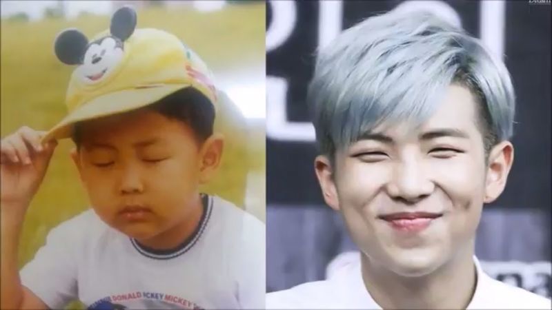 Foto del nadó de Namjoon